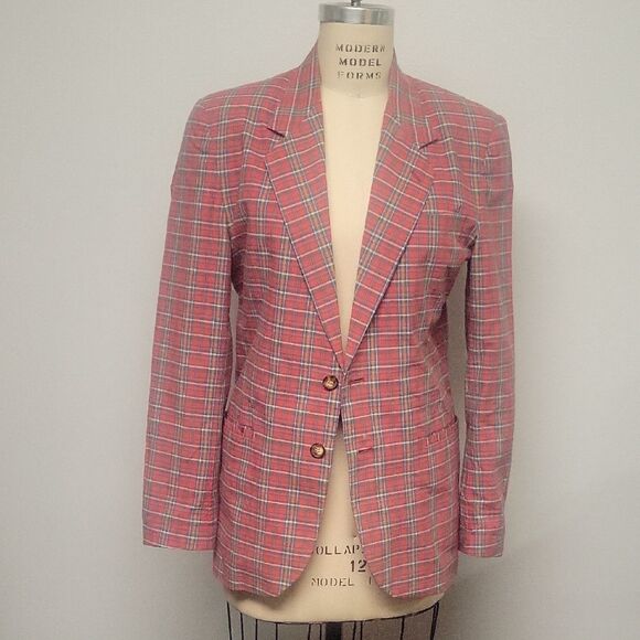 GAP Red Plaid Jacket, Size XS - Picture 1 of 4